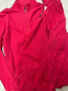 Two Team Style Red Chik Fil A Employee Long Sleeves